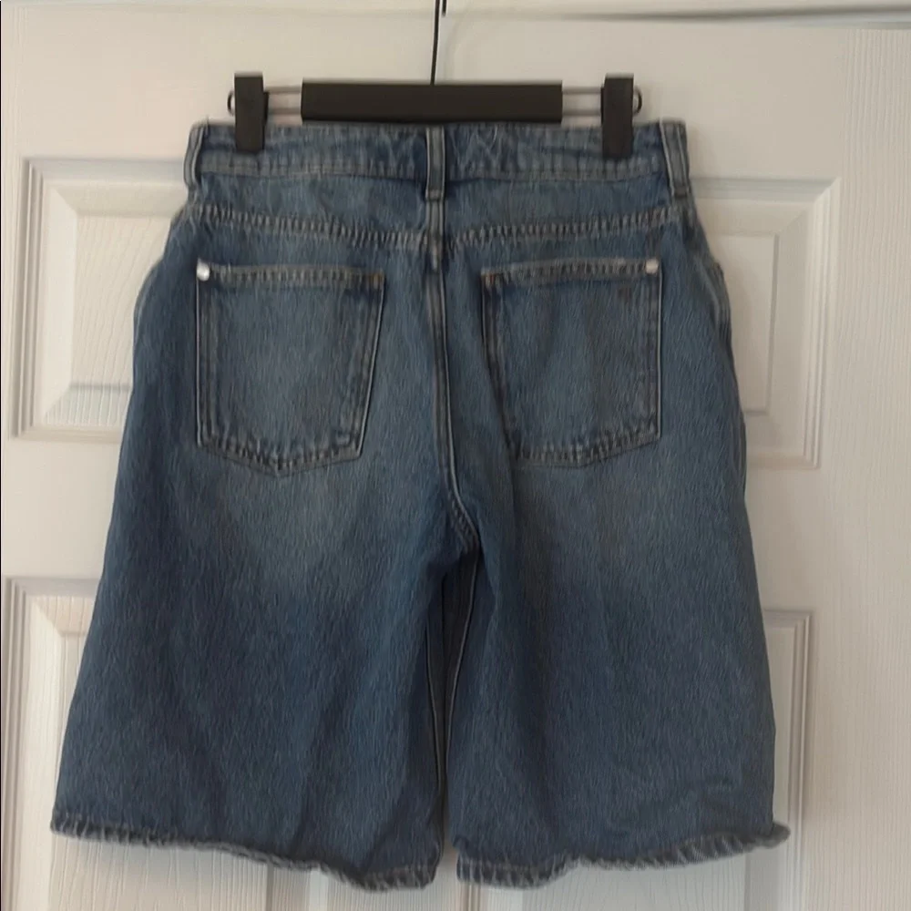 Anthropologie Light Blue Denim Shorts - Picture 3 of 5